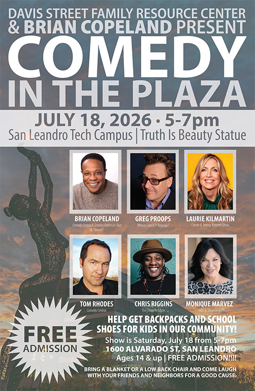 Comedy in the plaza poster